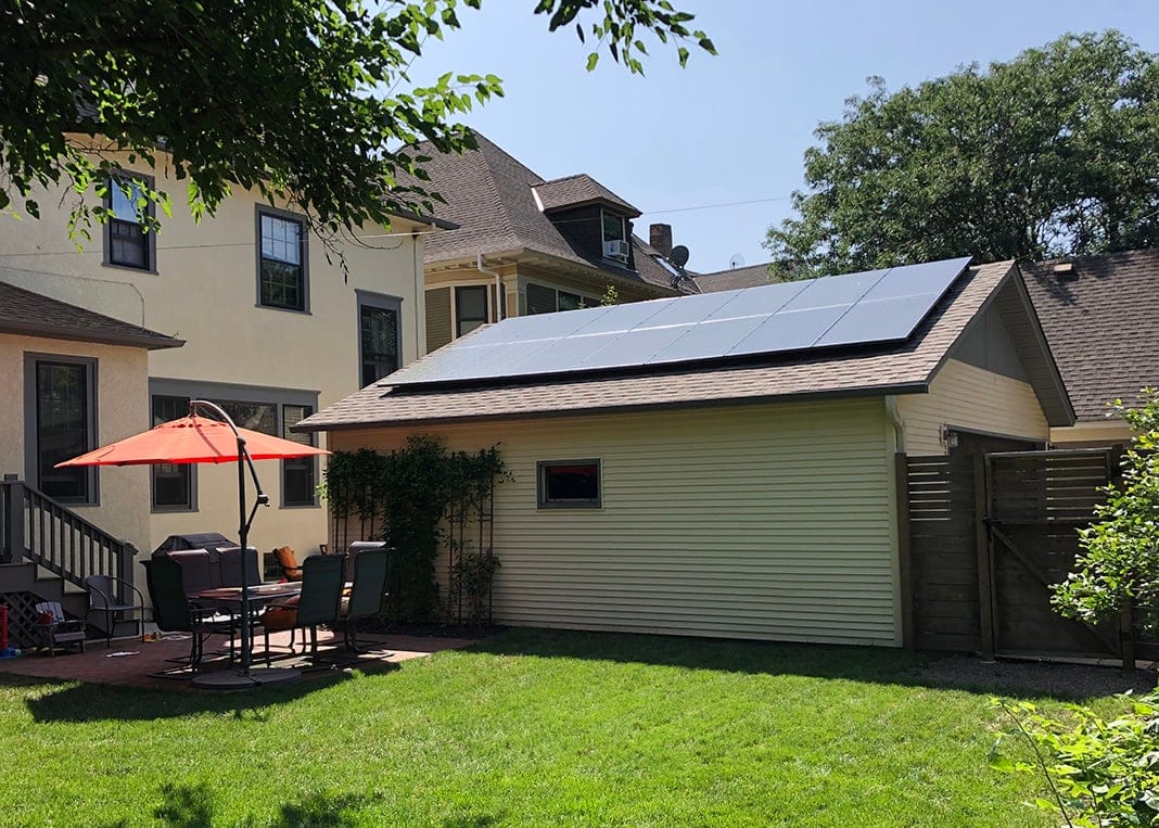 All Energy Solar - Garage Solar Installation