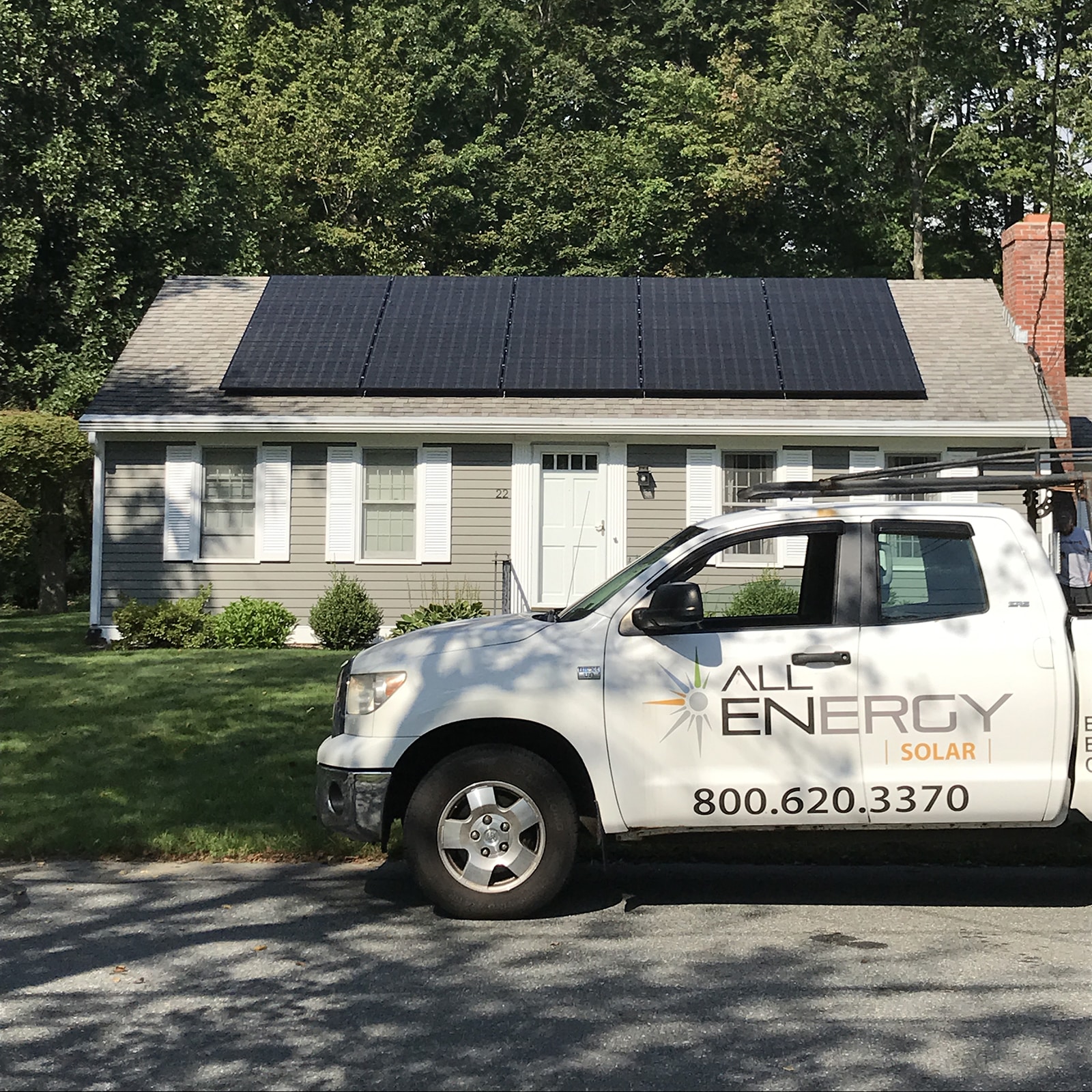 Greenfield Massachusetts solar installation all energy solar