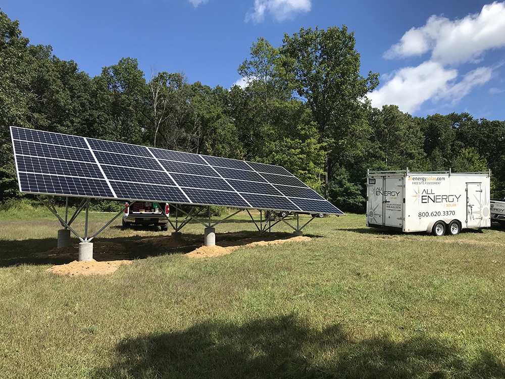 Massachusetts ground mount installation - All Energy Solar
