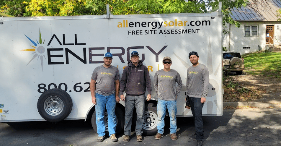 Minnesota Residential Solar Installation Crew 13 - All Energy Solar