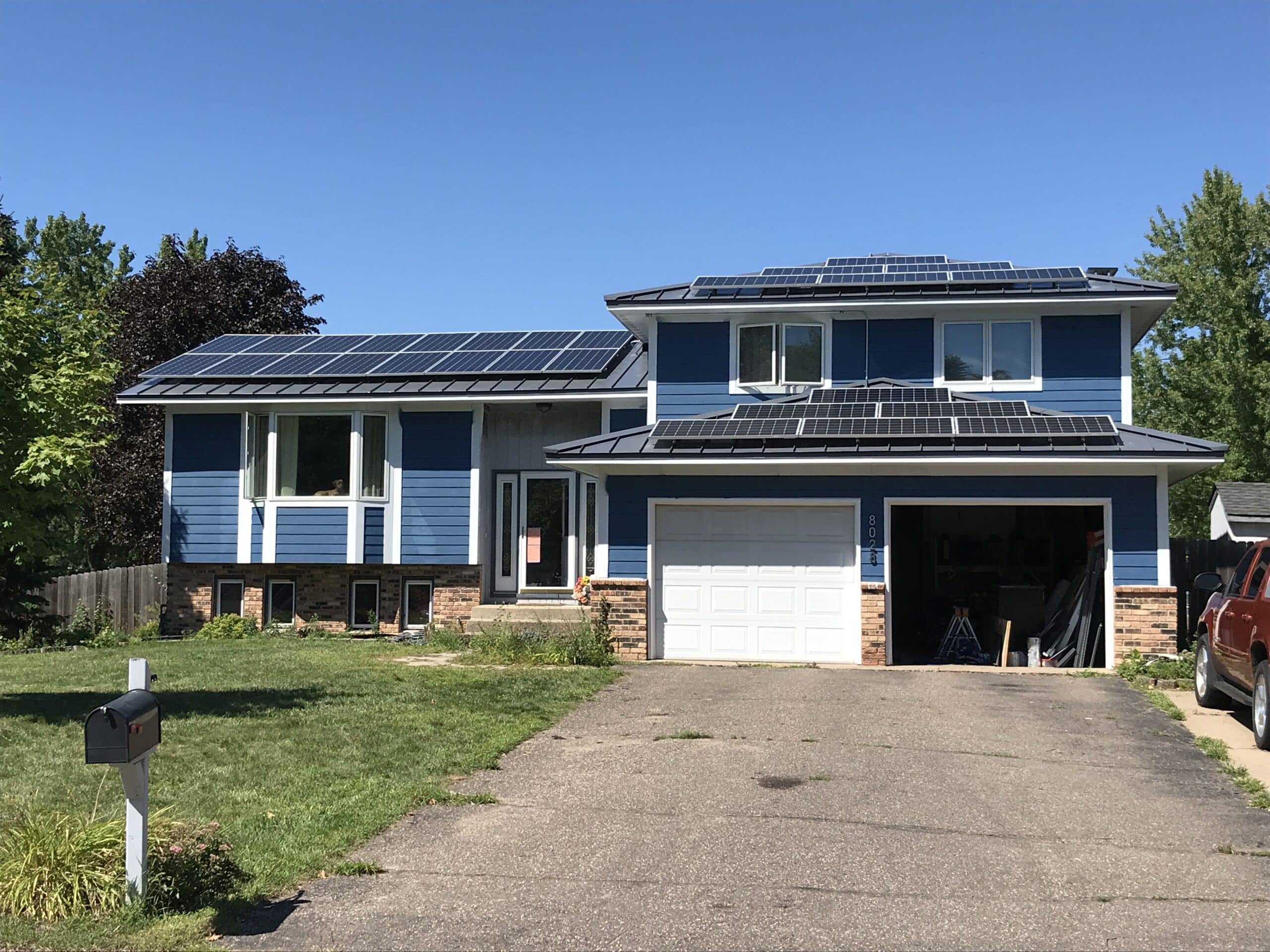 Minnesota residential solar power installation