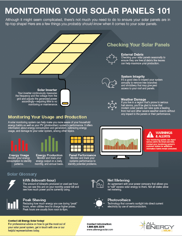 Monitoring Your Solar Panels 101 Infographic