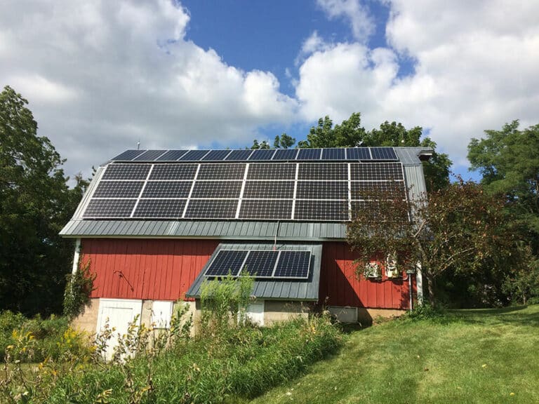 Stockholm Wisconsin Farm Solar Power solution Agriculture Barn - All Energy Solar